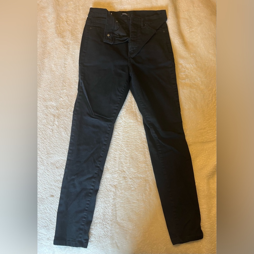 Express Women's Black Jeans High Rise